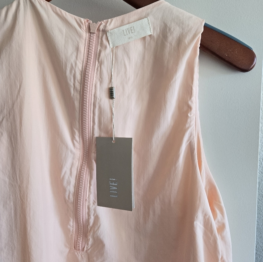 LIVE! Activewrar Brazilian Brand Nylon Midi Dress‎ Peach Color Size Small NWT - Picture 16 of 16